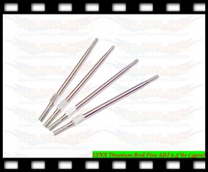 LYNX Titanium Rod Fine ADJ 2.5*61-(4pcs) T-Rex 550